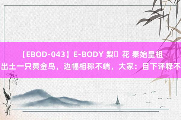 【EBOD-043】E-BODY 梨々花 秦始皇祖坟出土一只黄金鸟，边幅相称不端，大家：目下评释不清