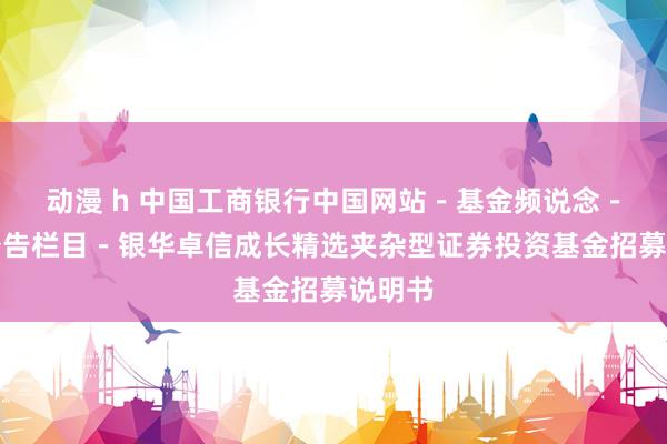 动漫 h 中国工商银行中国网站－基金频说念－基金公告栏目－银华卓信成长精选夹杂型证券投资基金招募说明书